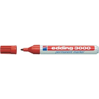 EDDING MARCADOR PERMANENTE 3000 VERMELHO EDDING MARCADOR PERMANENTE 3000 VERMELHO